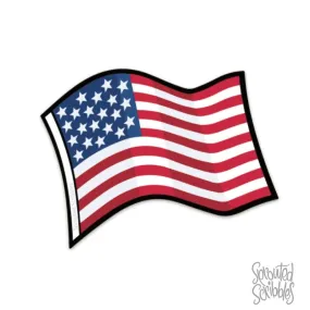 American Flag Freedom Sticker