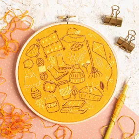 Autumn Doodles Embroidery Kit