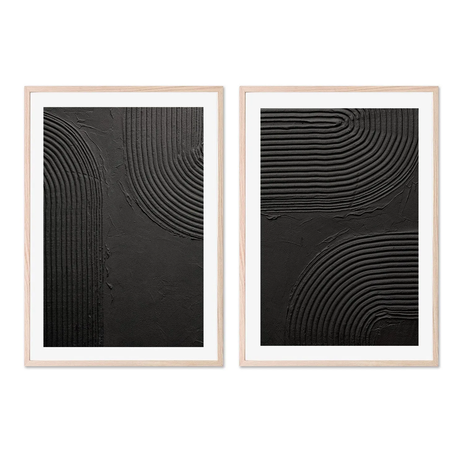 Back To Black, Style A & B, Set Of 2 , By Danhui Nai