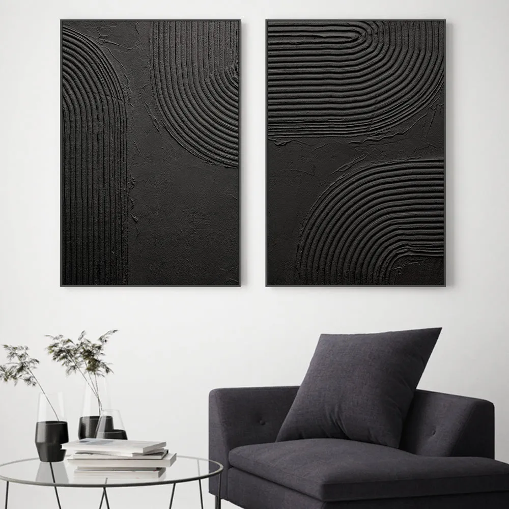 Back To Black, Style A & B, Set Of 2 , By Danhui Nai