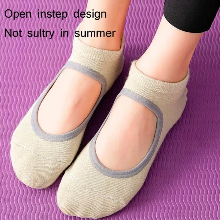 Backless Grip Yoga and Dance Socks for Indoor Fitness