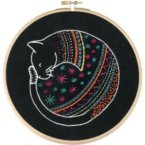 Black Cat Embroidery Kit