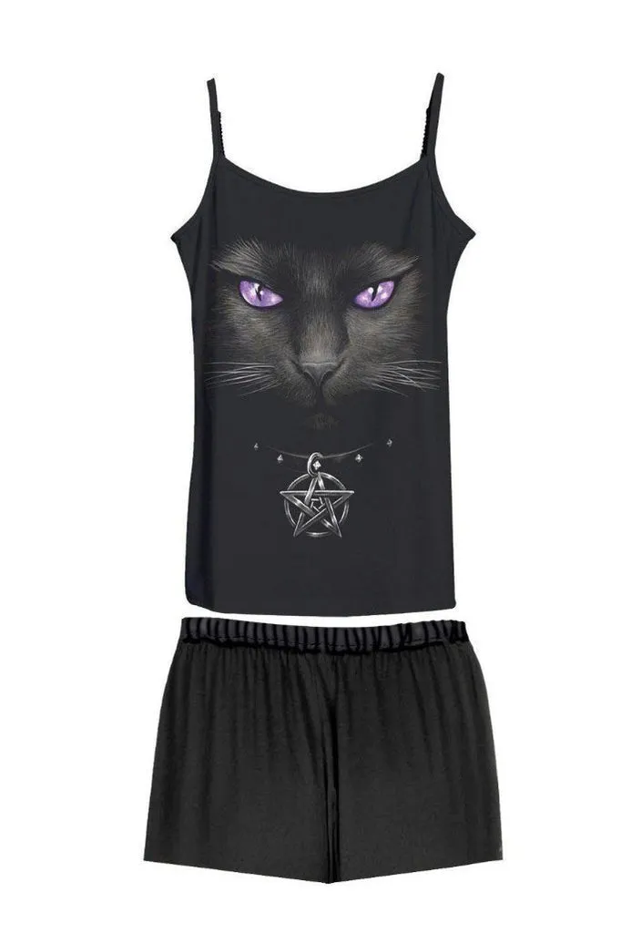 Bright Eyes - 4Pc Gothic Pyjama Set