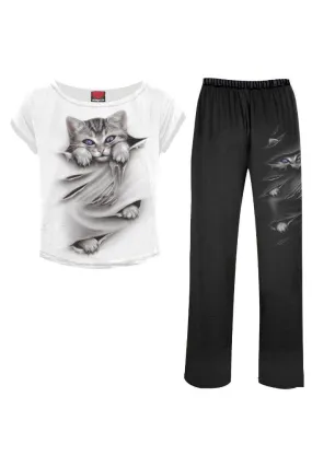 Bright Eyes - 4Pc Gothic Pyjama Set