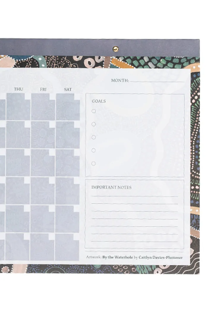 By The Waterhole A3 Large Desk Planner