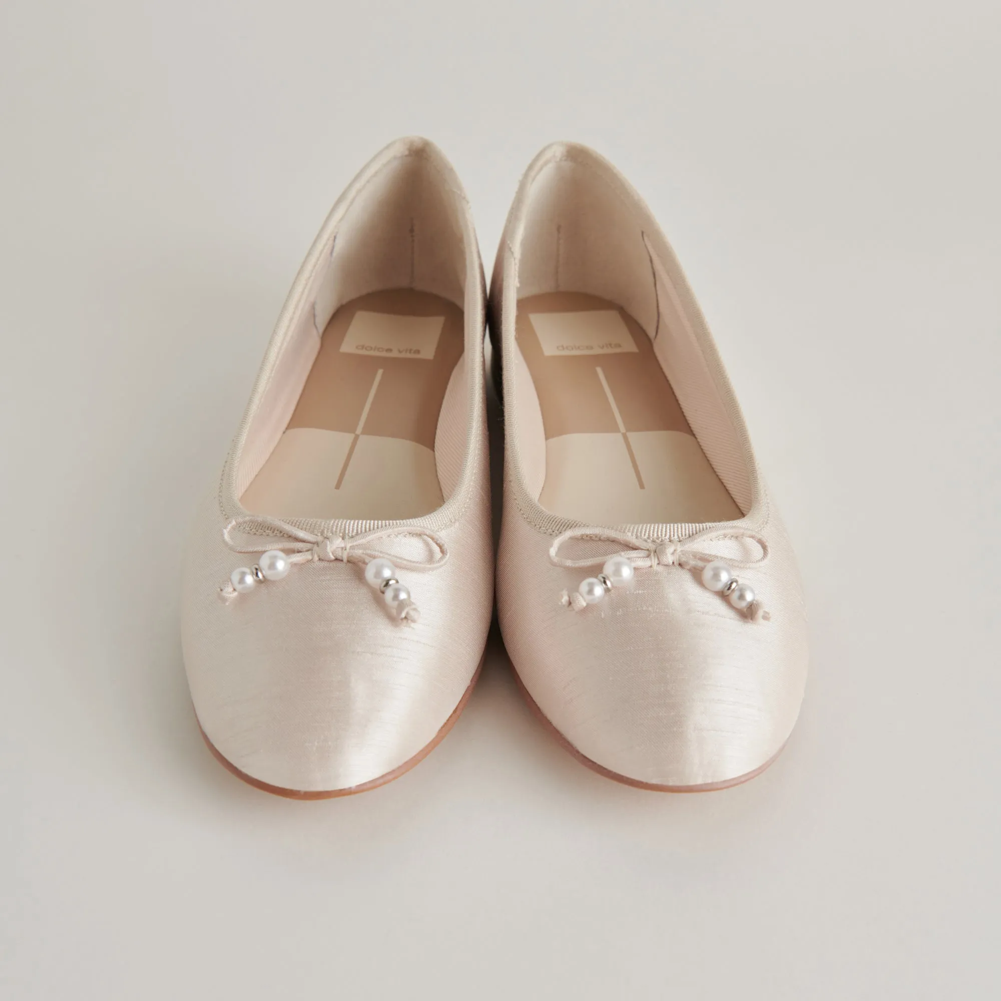 CACY PEARL BALLET FLATS VANILLA PEARLS