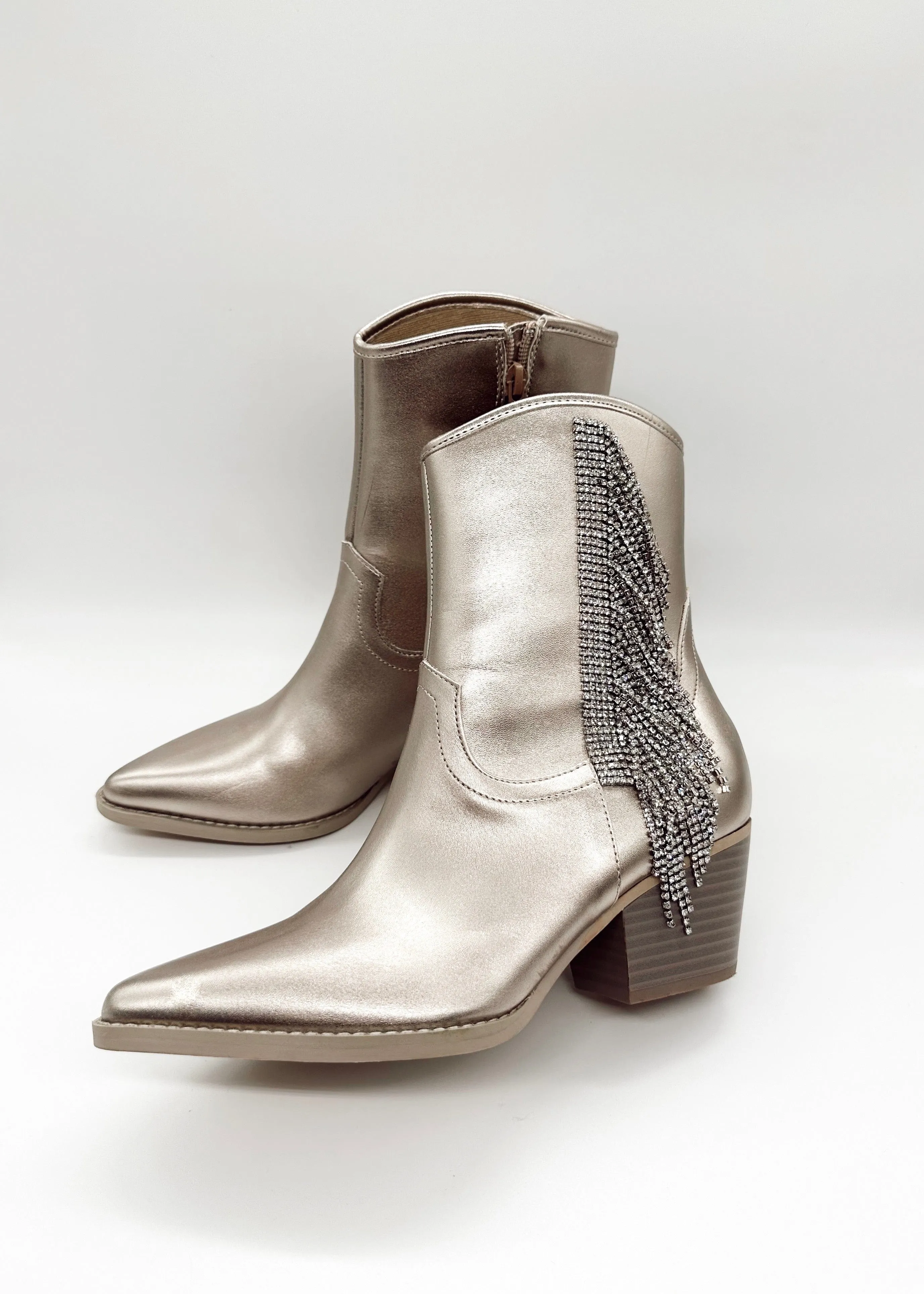 Champagne Glitz And Glam Boot