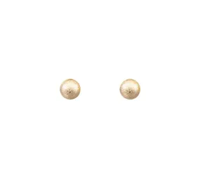 Classic Medium Textured Ball Stud Earrings