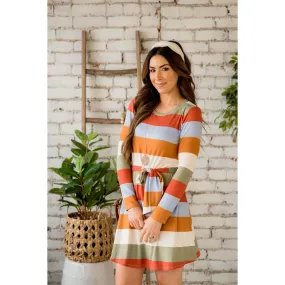 Colorful Stripe Dress