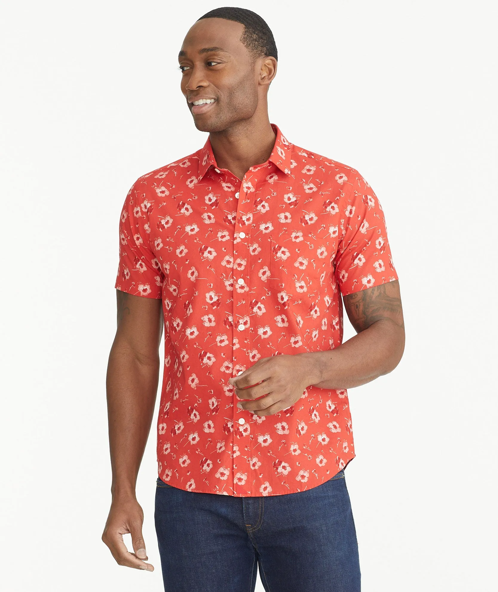 Cotton Short-Sleeve Coolidge Shirt - FINAL SALE