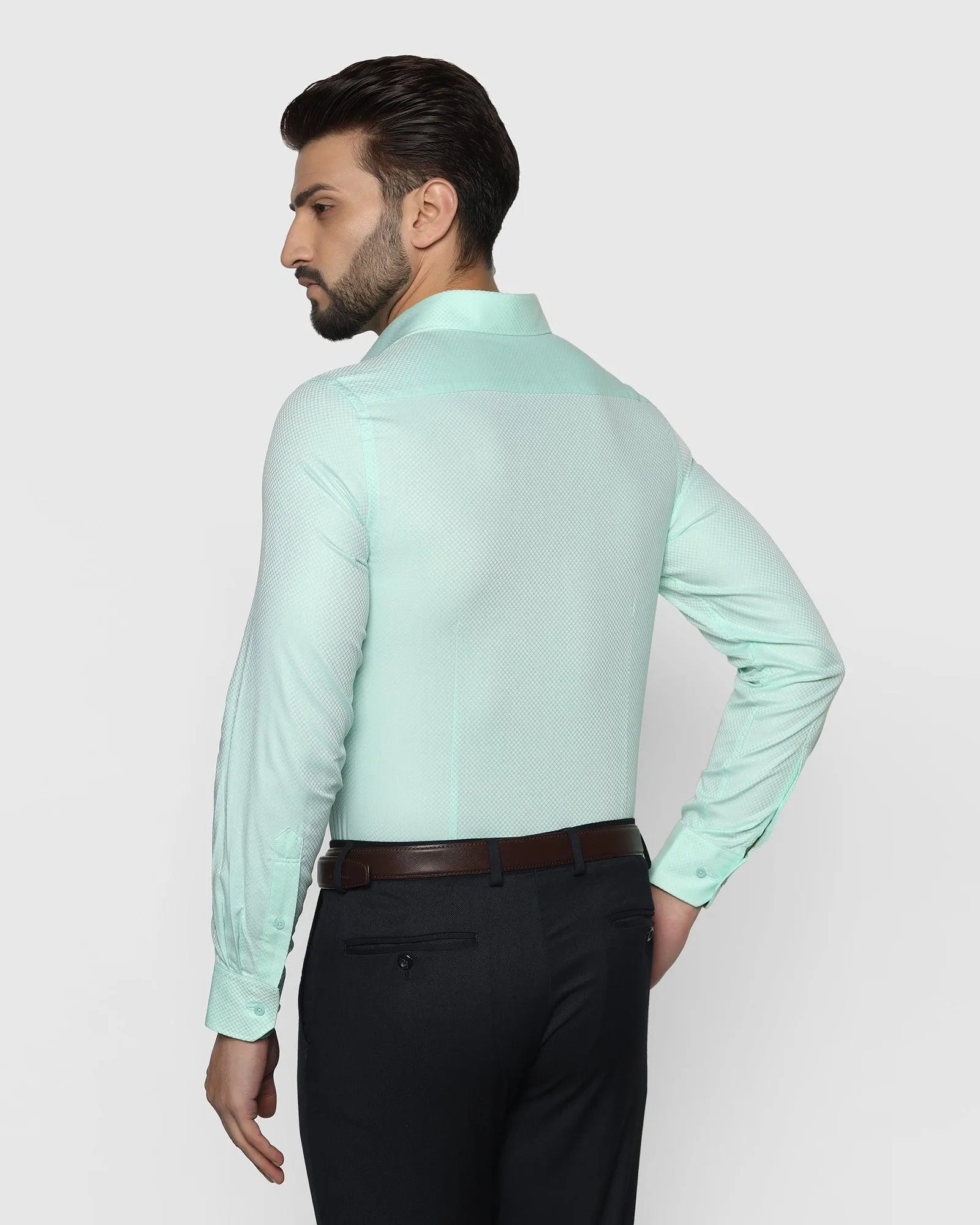 Formal Mint Textured Shirt - Series