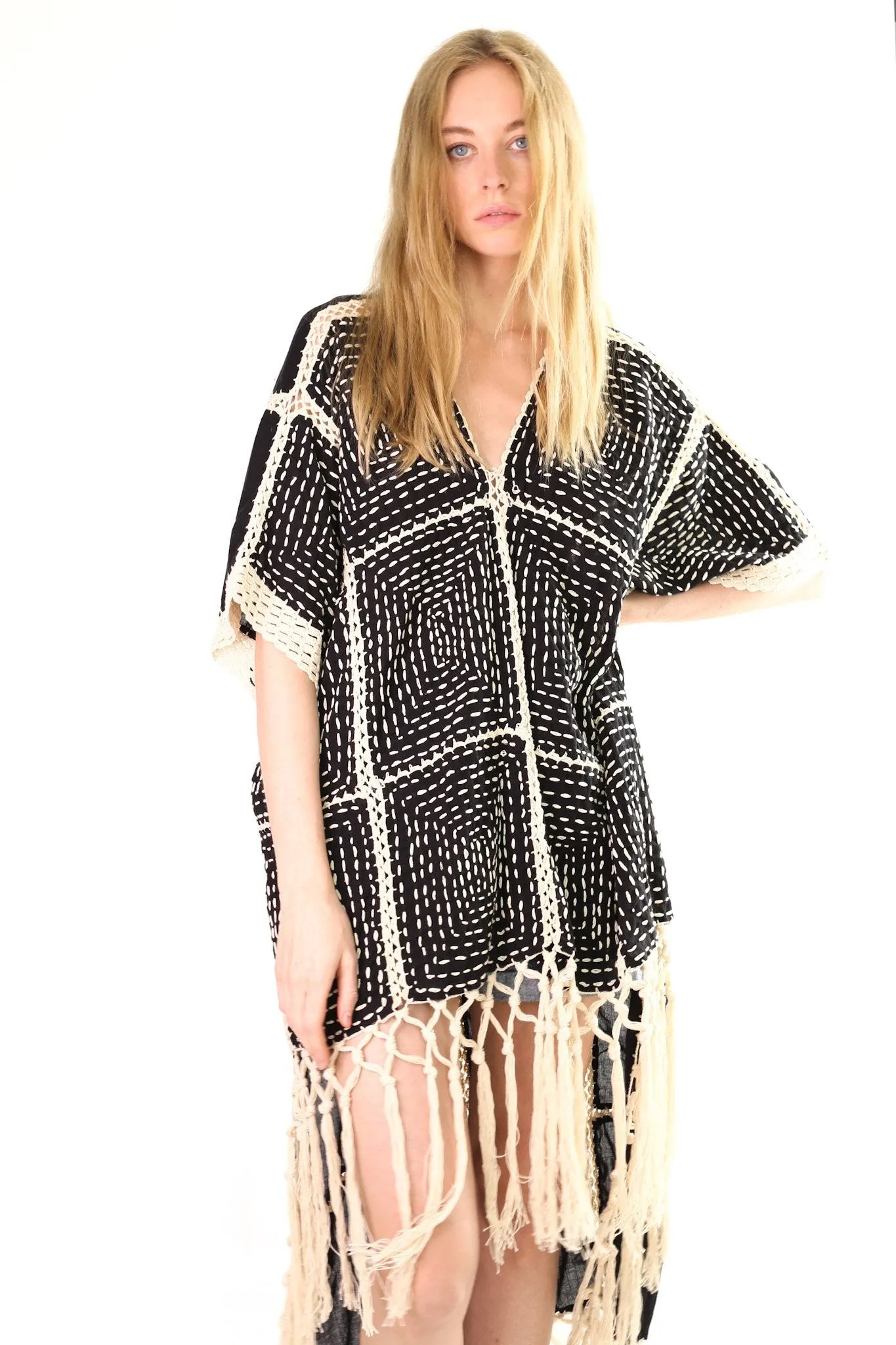 FRINGE KAFTAN DRESS RASMI