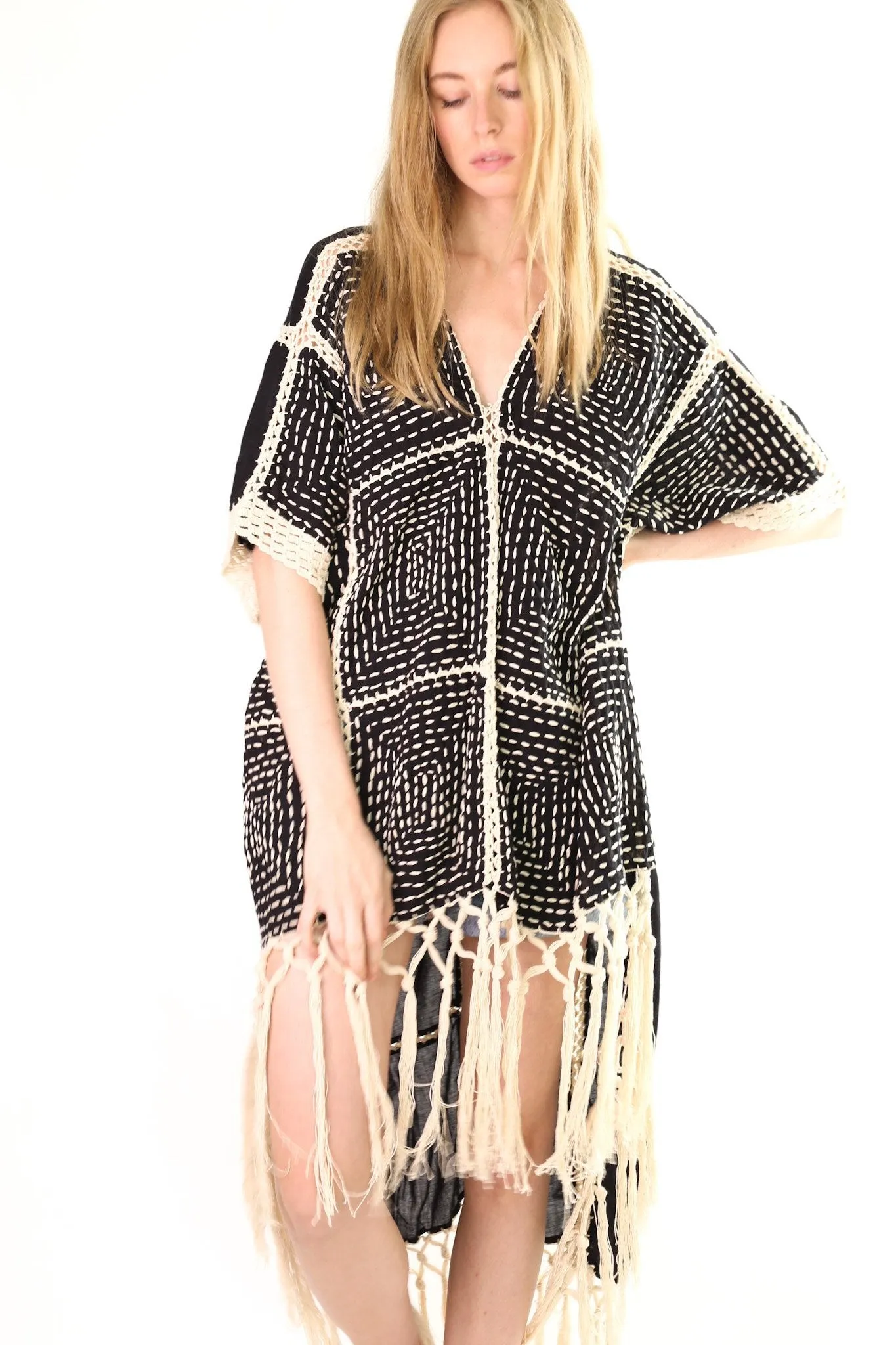 FRINGE KAFTAN DRESS RASMI