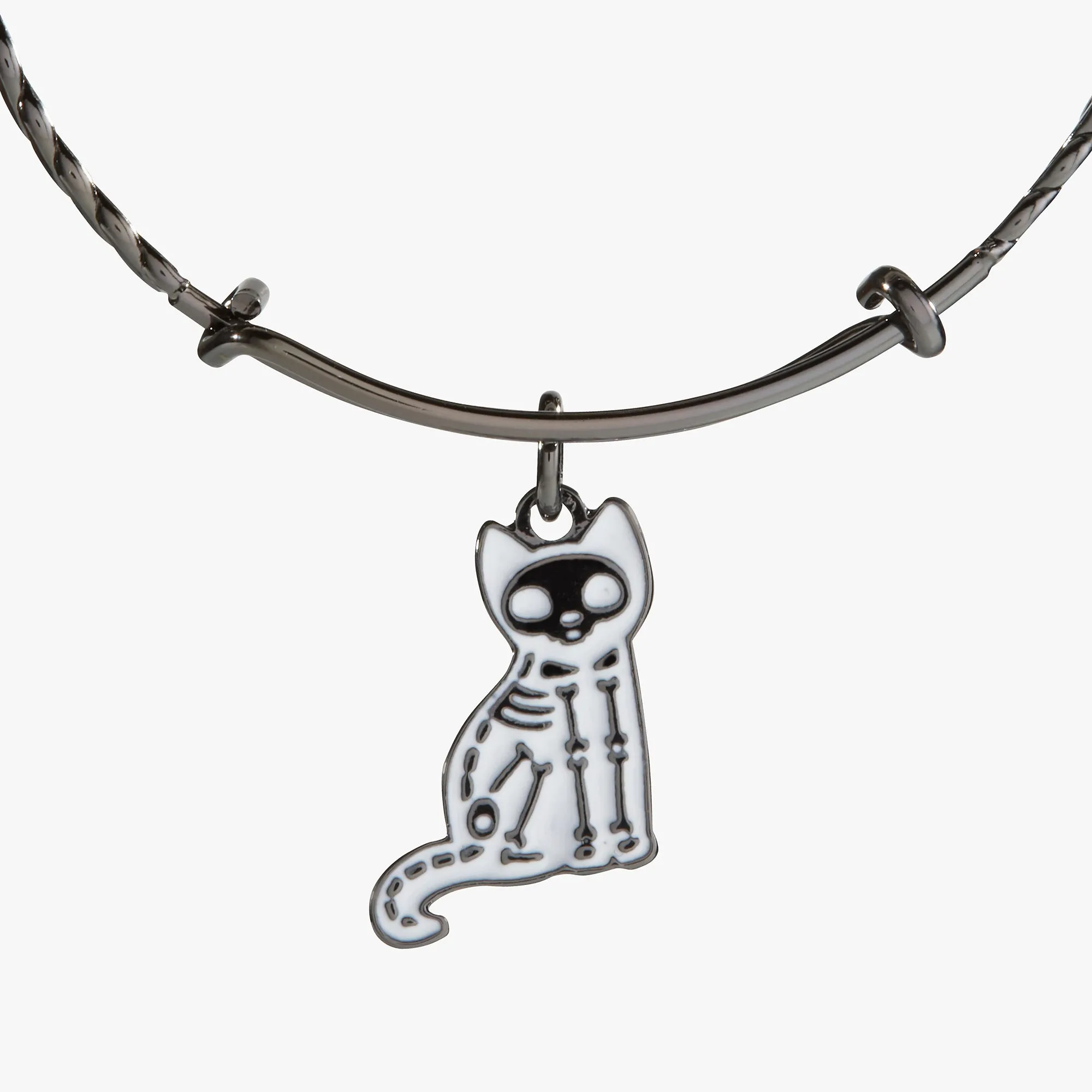 Halloween Skeleton Cat Bangle