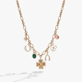 Lucky Four Leaf Clover Charm Necklace