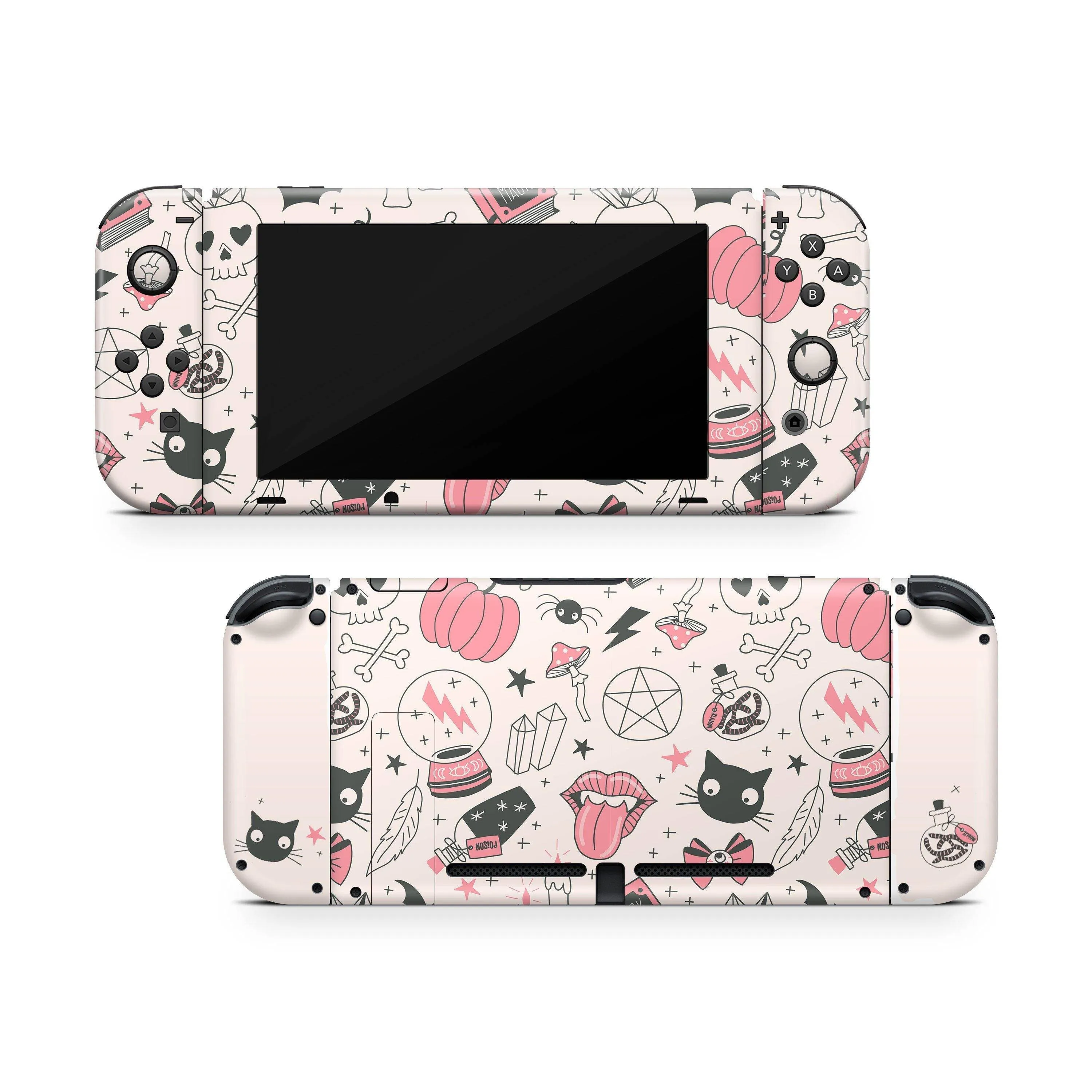 Nintendo Switch Skin Decals - Magical Pinky - Wrap Vinyl Sticker