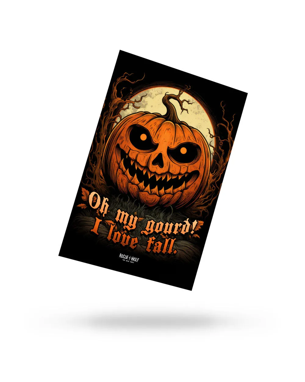 OMG! Postcard - Gothic Stationery Spooky Mailing Halloween Postcard Posting Scary Goth Card Halloween Gifts