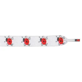 Printed Flat 3/8 - Ladybug (12 Pair Pack) Shoelaces