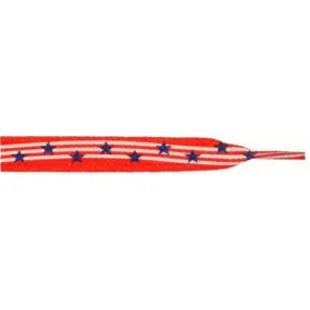 Printed Flat 9/16 - Stars and Stripes (12 Pair Pack) Shoelaces