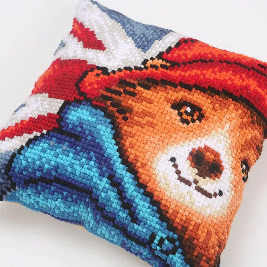 "Paddington" Cross Stitch Cushion 40x40cm