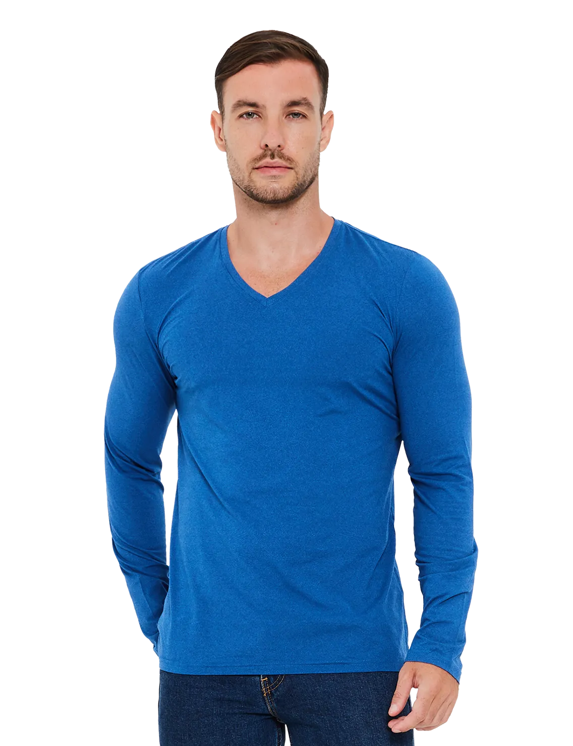 Re:Luxe Essential Long Sleeve V-Neck - Classic Fit