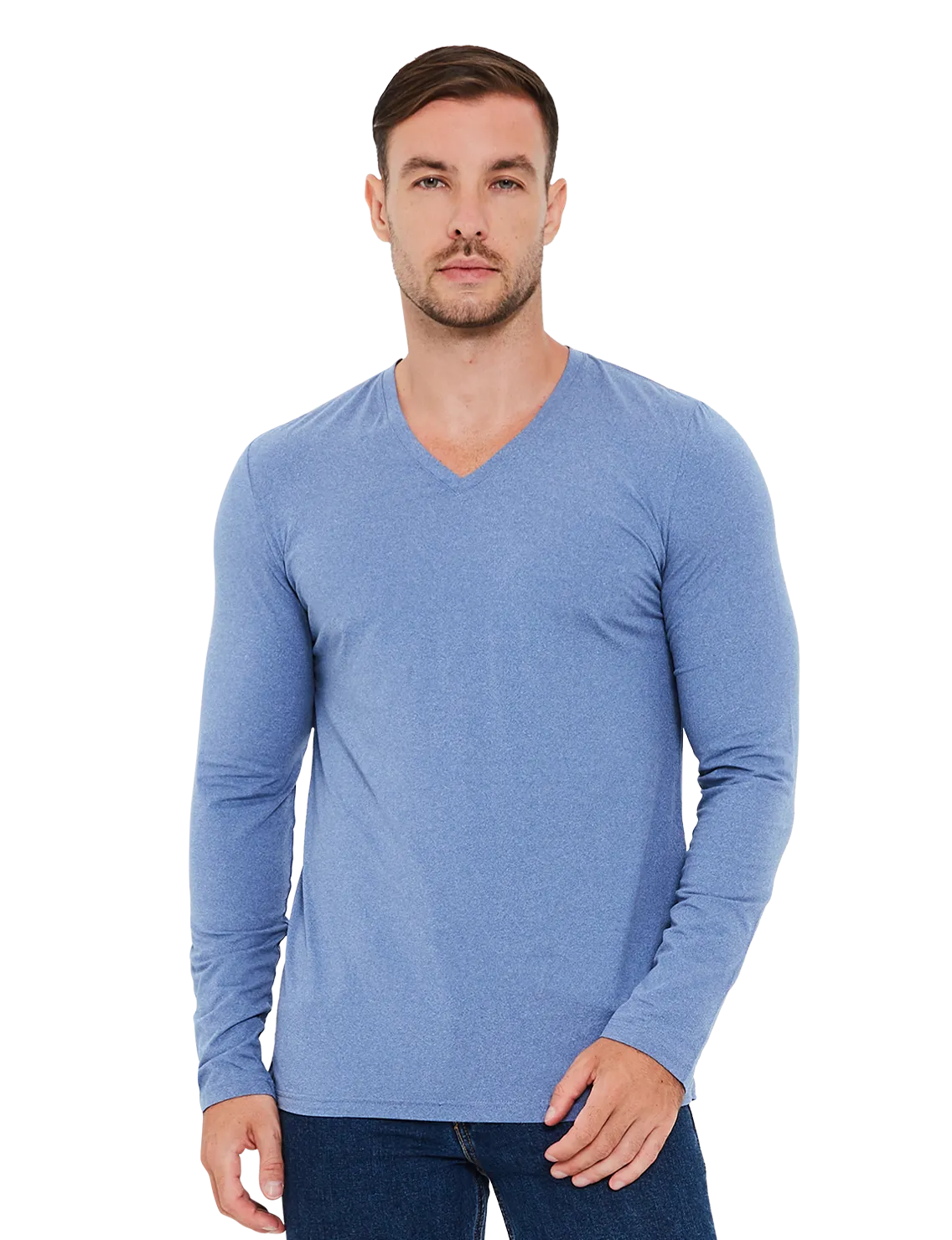 Re:Luxe Essential Long Sleeve V-Neck - Classic Fit