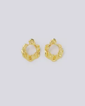 Salome Gold Stud Earrings