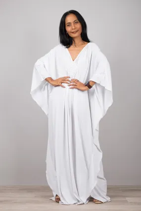 White Kaftan Dress